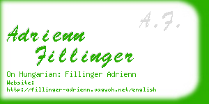 adrienn fillinger business card